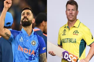 ODI WorldCup 2023 Aus VS Ind : చరిత్ర సృష్టించిన  కోహ్లీ - వార్నర్.. సచిన్ రికార్డ్ బ్రేక్​