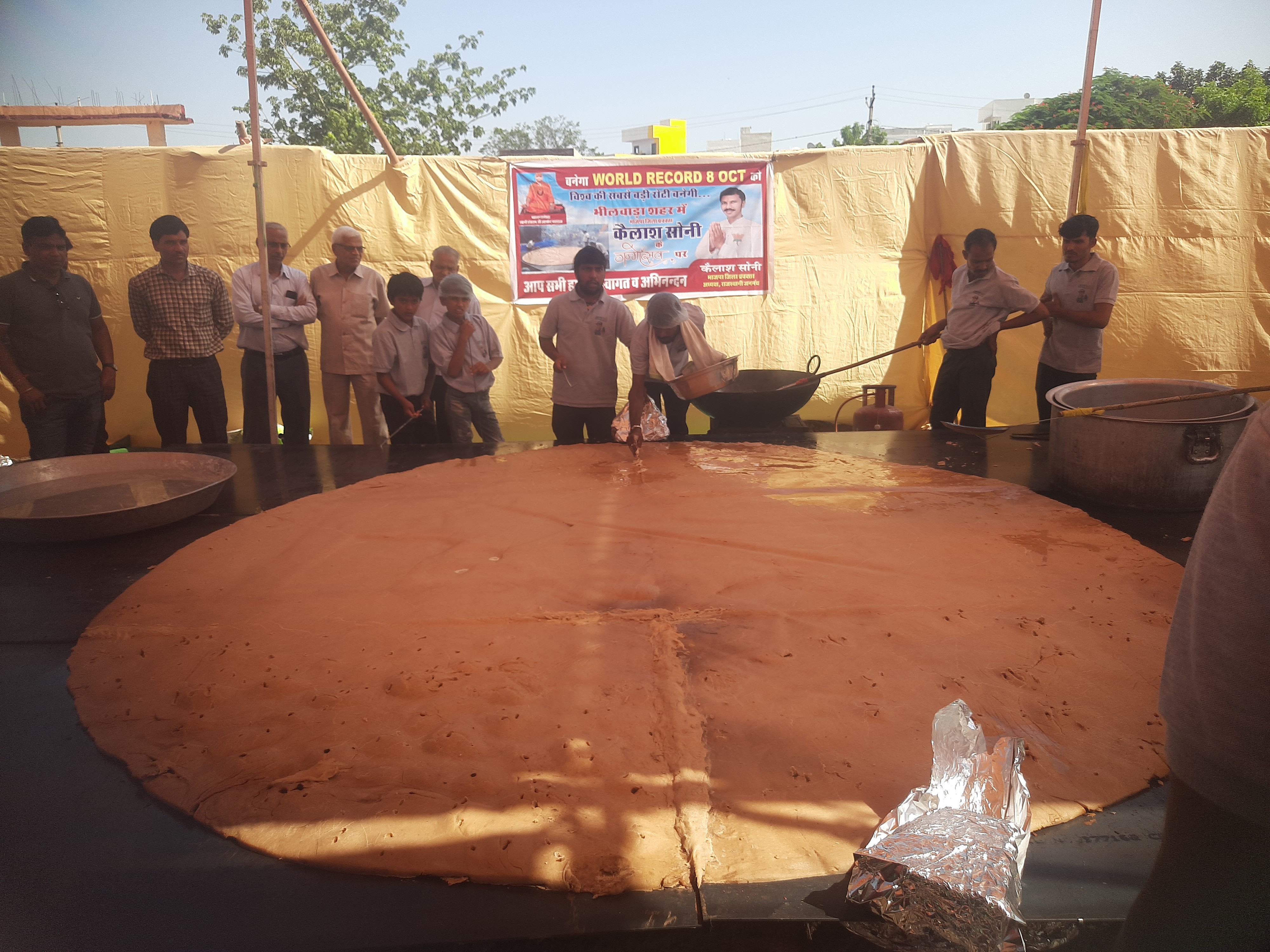 171 Kilo Roti Prepared in Bhilwara