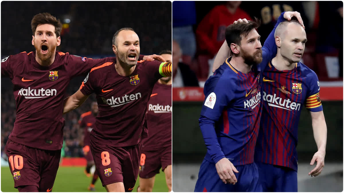 ആന്ദ്രെ ഇനിയേസ്റ്റ  ANDRES INIESTA  LIONEL MESSI  MESSI SHARED A HEARTWARMING NOTE