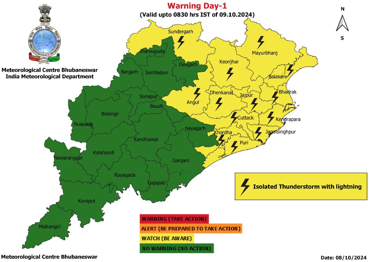 Odisha Weather Forecast Latest Update