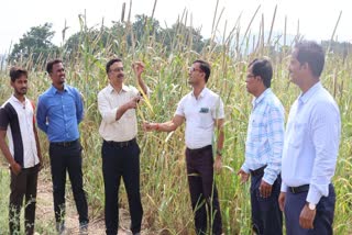 Agriculture officials visit to farm