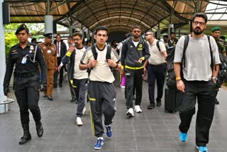 Team India arrives in Delhi