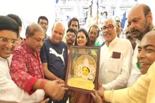 Jharkhand Assembly Speaker Rabindranath Mahato inaugurates Durga Puja pandal in Dhanbad