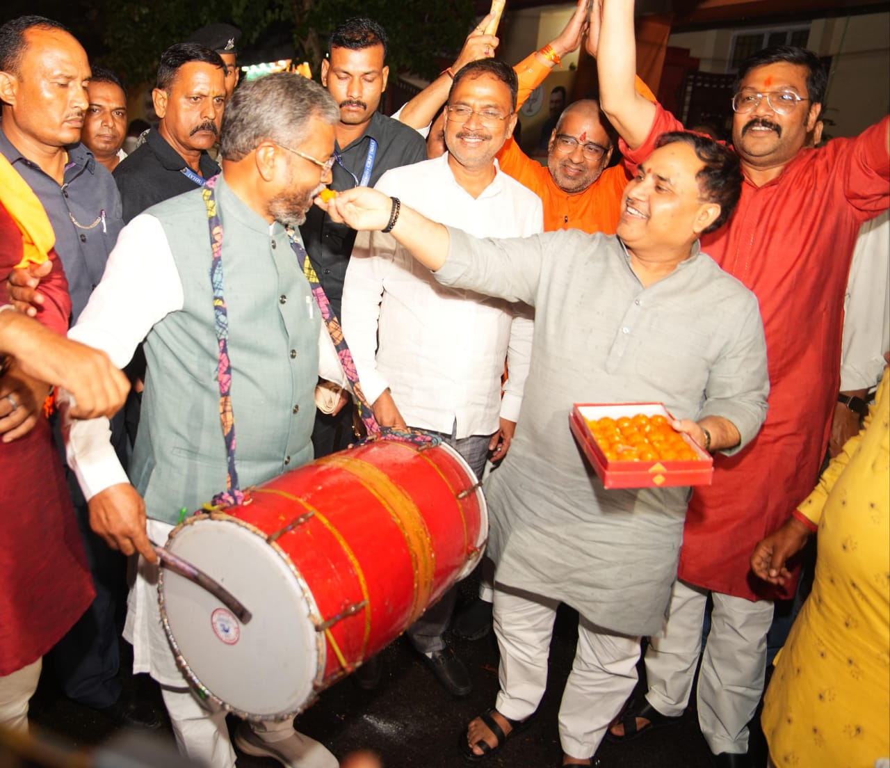 BJP victory in Haryana assembly election Babulal Marandi celebrated in Ranchi