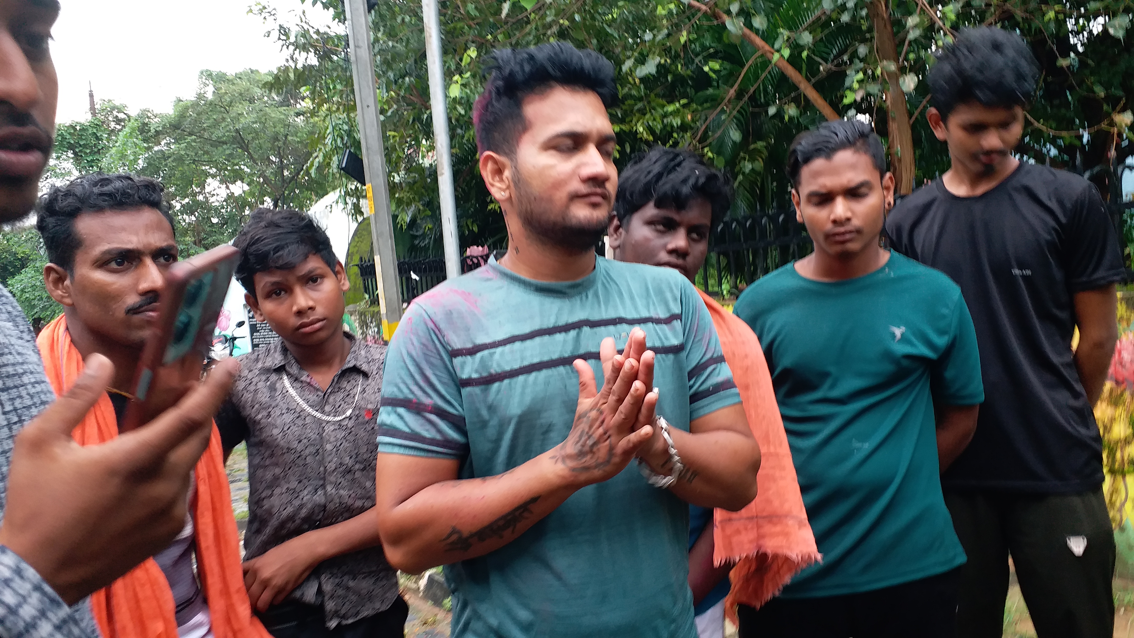 Protest In Front Of Police Station