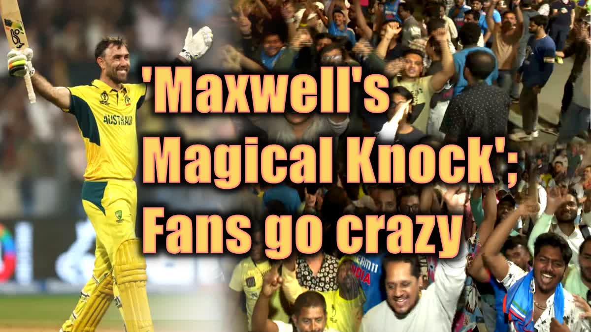 ICC CWC 2023: 'One-legged Maxwell' puts up 'Big Show' to take Australia ...