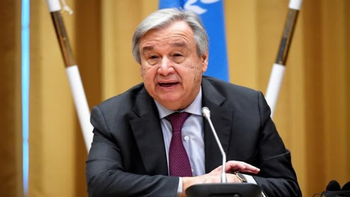 UN Secretary General Antonio Guterres  Antonio Guterres About Children In Gaza  UN Secretary General About Israel Hamas Conflict  ഗാസ കുട്ടികളുടെ ശ്‌മശാനമായി  വെടിനിര്‍ത്തല്‍ ആവശ്യകത അടിയന്തരമാകുന്നു  അന്‍റോണിയോ ഗുട്ടെറസ്  യുഎന്‍ സെക്രട്ടറി ജനറല്‍ അന്‍റോണിയോ ഗുട്ടെറസ്  Israel Hamas Conflict