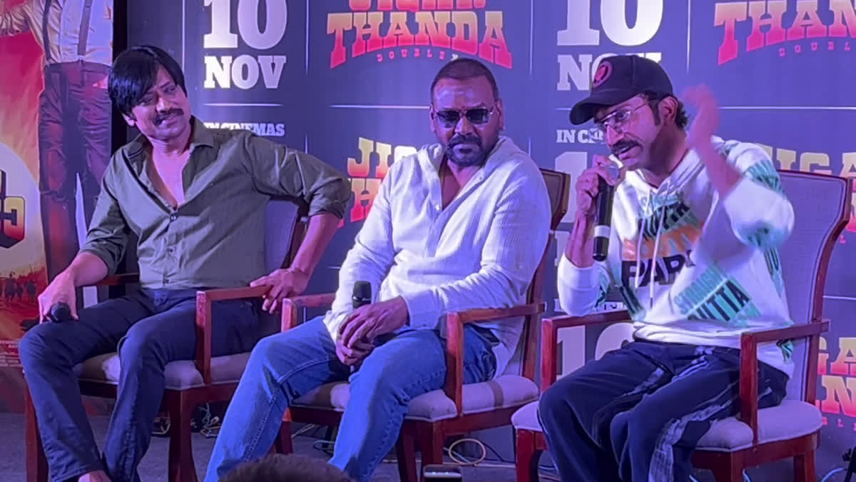 Jigar Thanda Double X  Actors About Jigar Thanda Double X  Shine Tom Chacko About Jigar Thanda Movie  Raghava Lawrence About Jigar Thanda Double X  Jigar Thanda Double X Promotion  ജിഗർതണ്ട തേടി അലഞ്ഞുവെന്ന് ഷൈൻ  ജിഗർതണ്ട ഡബിൾ എക്‌സ് റിലീസ്  ജിഗർതണ്ട ഡബിൾ എക്‌സിലെ താരങ്ങള്‍  ജിഗർതണ്ട ഡബിൾ എക്‌സ് പ്രൊമോഷന്‍  ഷൈന്‍ ടോം ചാക്കോ പുതിയ ചിത്രങ്ങള്‍