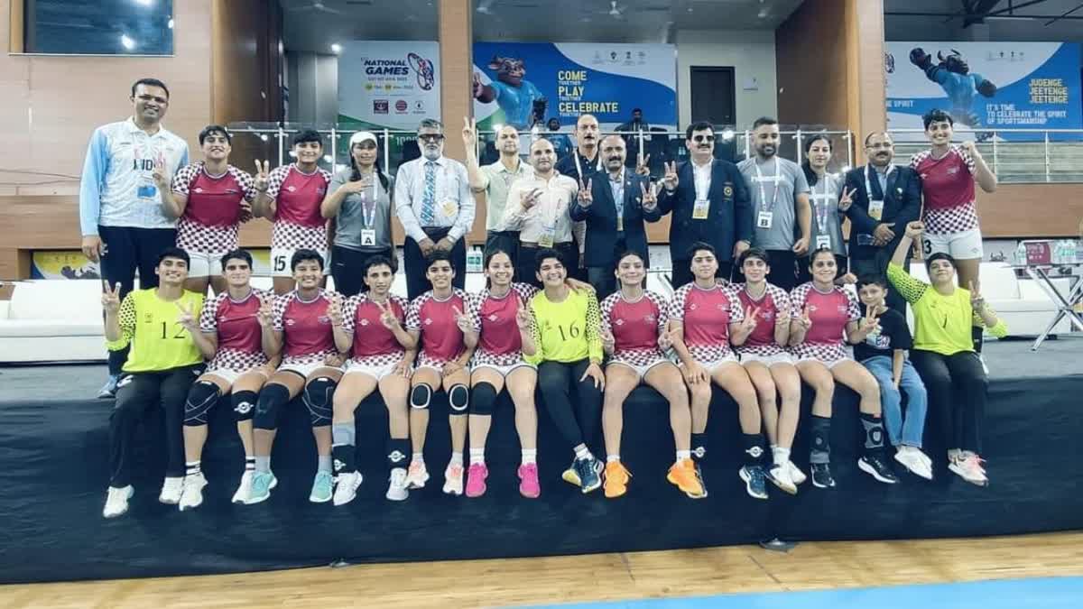 HP Women Handball Team Win Gold Medal In National Games 2023