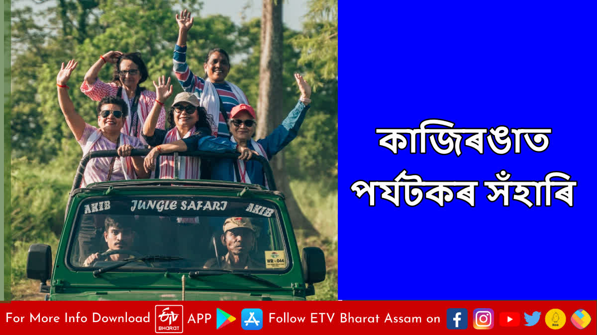 Visitors at  Kaziranga National Park