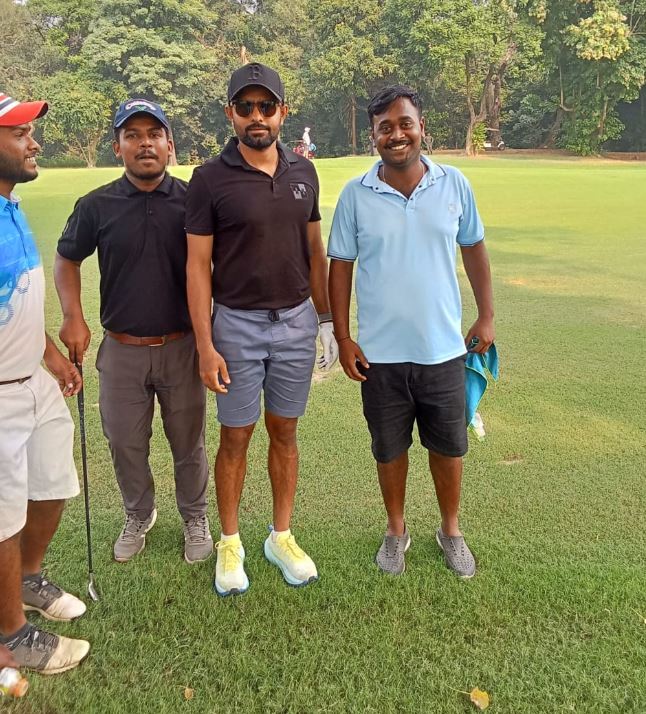 Babar Azam plays golf in Kolkata