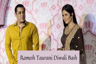 Salman Khan, Katrina Kaif, Anil Kapoor, Siddharth Malhotra and other celebs ethnic wear as she attended Ramesh Taurani Diwali Bash, watch video