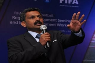 AIFF sacks secretary general Shaji Prabhakaran  Shaji Prabhakaran  AIFF president Kalyan Chaubey  All India Football Federation  ഓള്‍ ഇന്ത്യ ഫുട്‌ബോള്‍ ഫെഡറേഷന്‍  എഐഎഫ്‌എഫ്  ഷാജി പ്രഭാകരന്‍  കല്യാൺ ചൗബെ