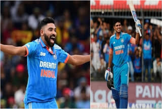 India opener Shubman Gill and pacer Mohammed Siraj on Wednesday grabbed the top positions in the batting and bowling charts respectively in the ICC ODI rankings. While Gill replaced Pakistan skipper Babar Azam from the top of the batters' chart, Siraj displaced South Africa spinner Keshav Maharaj in the bowlers' list.