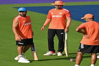 Indian cricket team practice session