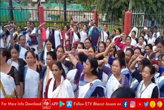 ASHA Workers protest in Assam