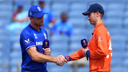 England vs Netherlands Toss Report  England vs Netherlands  Cricket World Cup 2023  Jos Buttler  Scott Edwards  ഇംഗ്ലണ്ട് vs നെതര്‍ലന്‍ഡ്‌സ്  ഏകദിന ലോകകപ്പ് 2023  ജോസ് ബട്‌ലര്‍  സ്കോട്ട് എഡ്വേർഡ്‌സ്