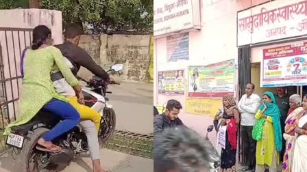 lack Of ambulance  youth takes sisters dead body On bike  Dead Body Carried On Bike Visual  Brother carried Sister Dead Body On Bike  Dead Body Carried On Bike Uttar pradesh  ആംബുലൻസില്ല  സഹോദരിയുടെ മൃതദേഹം ബൈക്കിൽ വച്ച് കെട്ടി  മൃതദേഹം ബൈക്കിൽ കൊണ്ടുപോകുന്ന ദൃശ്യം  സഹോദരിയുടെ മൃതദേഹം ബൈക്കിൽ കൊണ്ടുപോയി സഹോദരൻ  മൃതദേഹം ബൈക്കിൽ