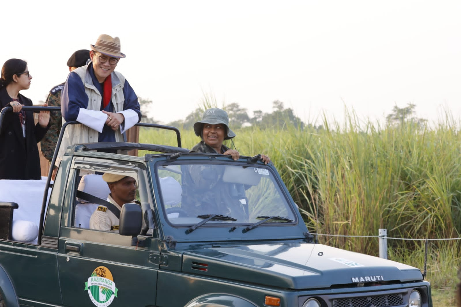 Visitors at  Kaziranga National Park