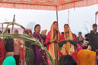 CHHATH AT KANHAR RIVER GHAT