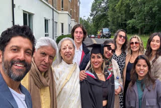 Farhan Akhtar's family portrait from his daughter Shakya's convocation is a beautiful depiction of a blended family