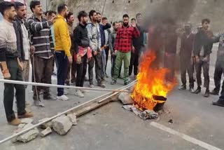 Locals protest against abduction and killing of two VDGs in Kishtwar, Jammu and Kashmir