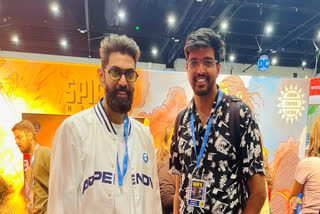 Actor-producer Rana Daggubati with an attendee at Comic Con in Hyderabad last year