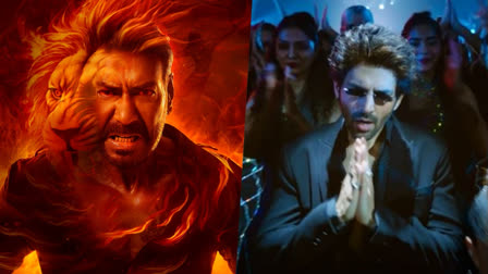 Singham Again Vs Bhool Bhulaiyaa 3 Box Office Day 7: Kartik Aaryan's Film Storms Ahead Ajay Devgn Starrer