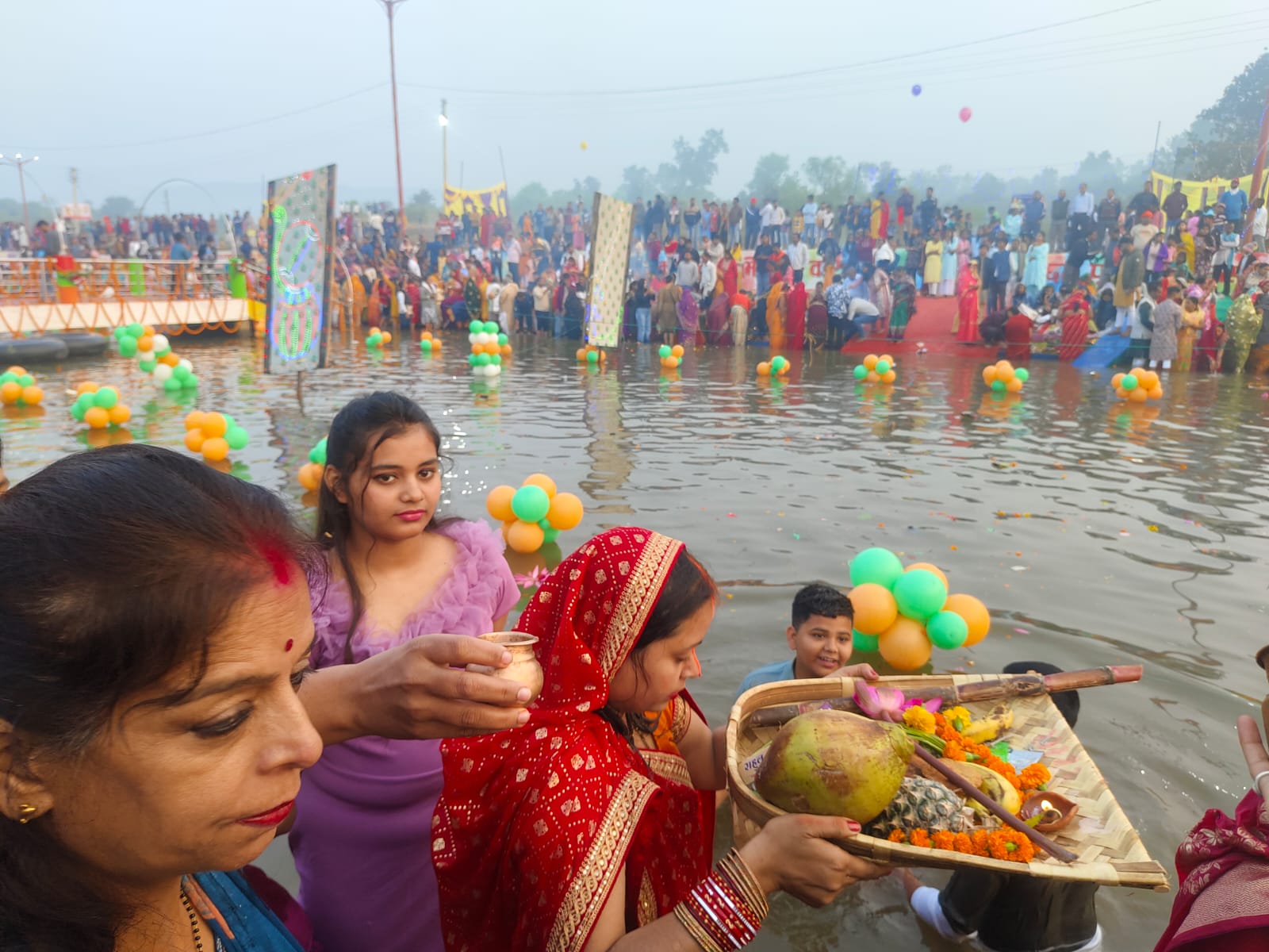 Chhath puja in Baikunthpur