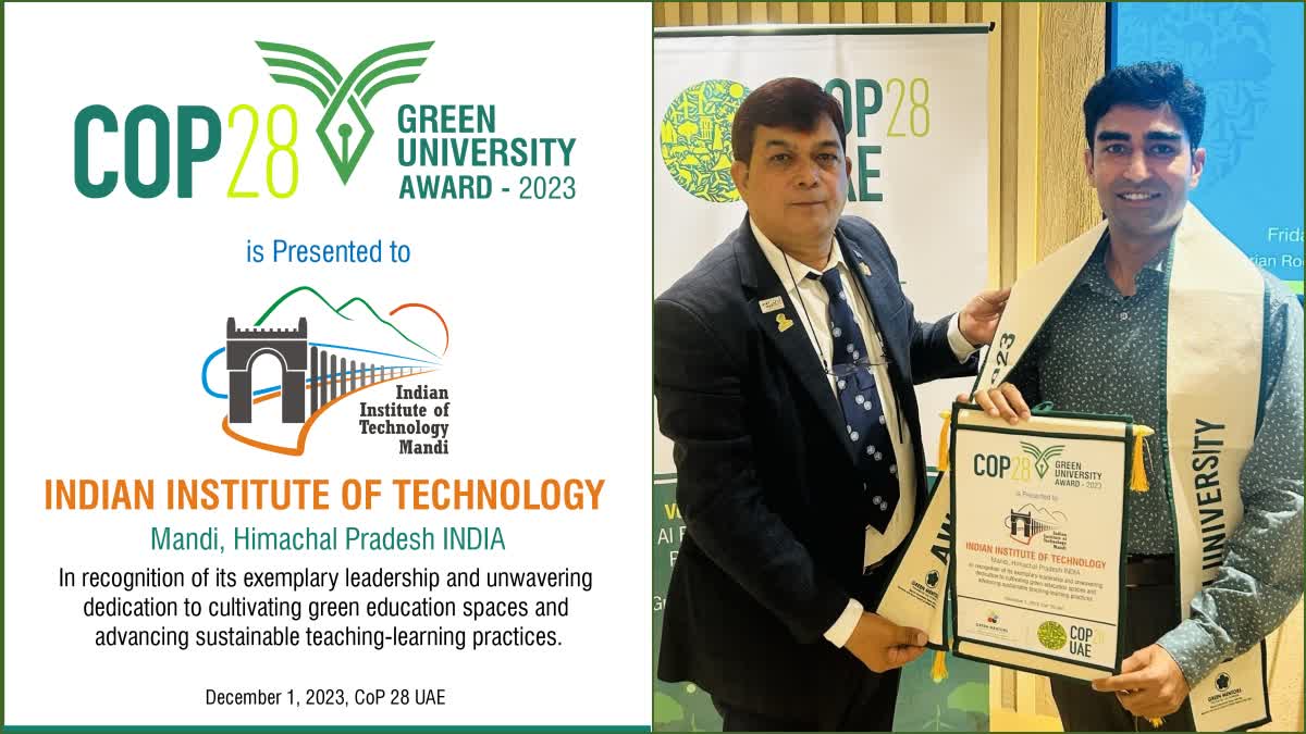 IIT Mandi Get Green University award at COP 28 UAE