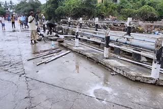 Adyar river bridge damaged in storm