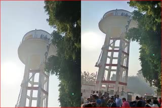 Girl attempts suicide by climbing on water tank in Panipat
