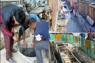 Rain water drainage works in GCC