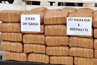 Police Seized Ganja in Medchal