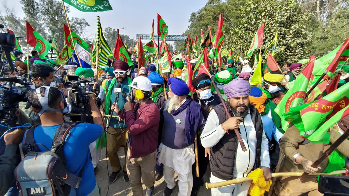 Farmers resumed their 'Dilli Chalo' march at noon today (Dec 8, 2024), with Delhi police setting up barricades at the Shambhu Border to thwart the agitation.