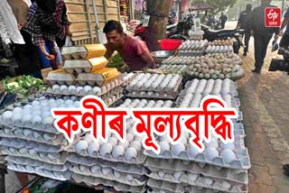 Egg prices are rising once again in Assam Market