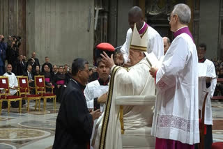 Indian catholic priest from Kerala George Jacob Koovakad was elevated to the rank of Cardinal by Pope Francis in a ceremony held in the Vatican on Saturday.