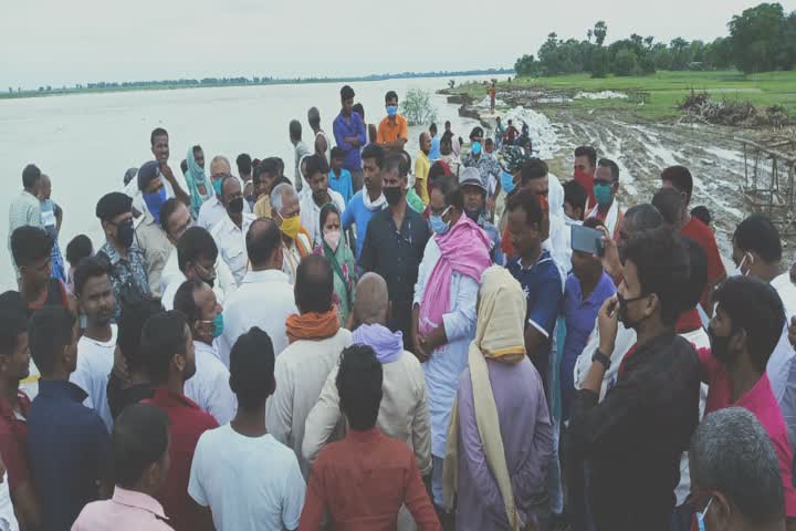 MP and JDU leader inspected dam erosion and repair work in Saran 