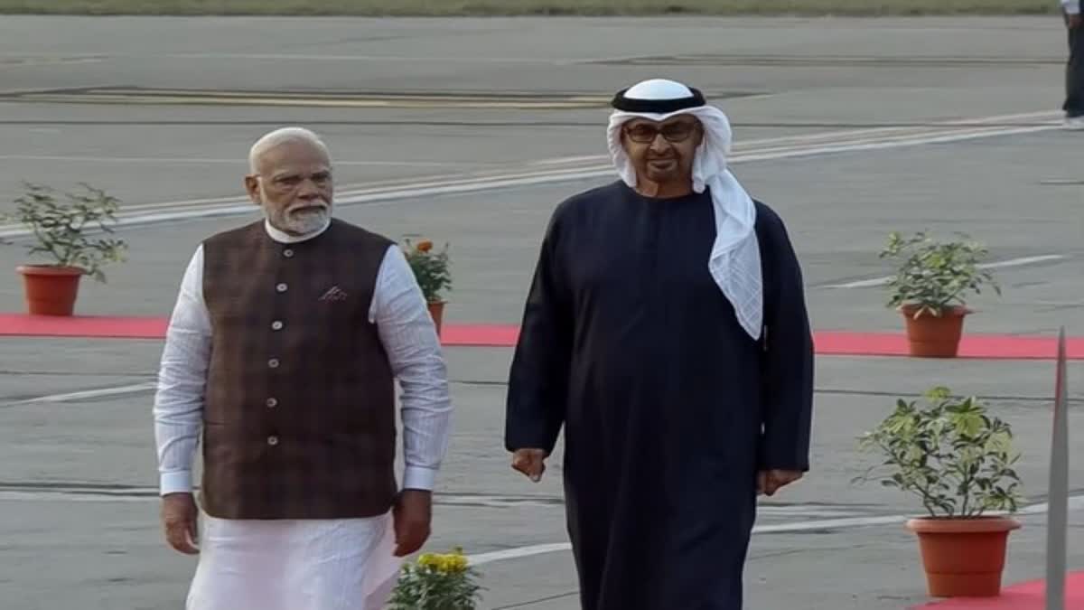 Prime minister modi arrive at Ahmedabad airport for Vibrant Summit 2024