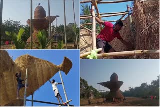 Magh Bihu preparation in Nagaon Raha