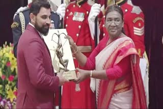 Mohammed Shami received Arjuna Award