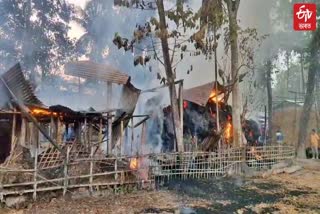 massive fire breaks out at tihu nalbari