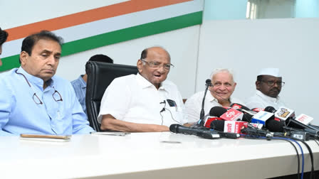 NCP chief Sharad Pawar addressing a press conference in Mumbai (Source: Sharad Pawar X)