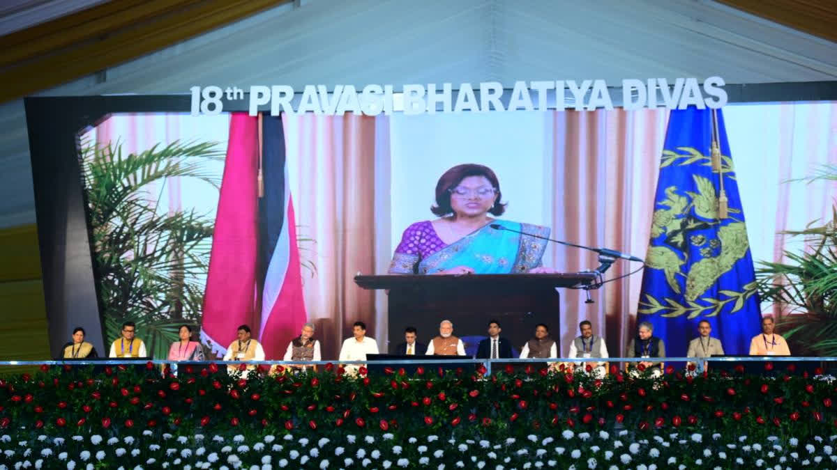 Christine Kangaloo praised India's contributions to global development, citing Takshils, Ayurveda, algebra, and the decimal system during her address at the Pravasi Bharatiya Divas.