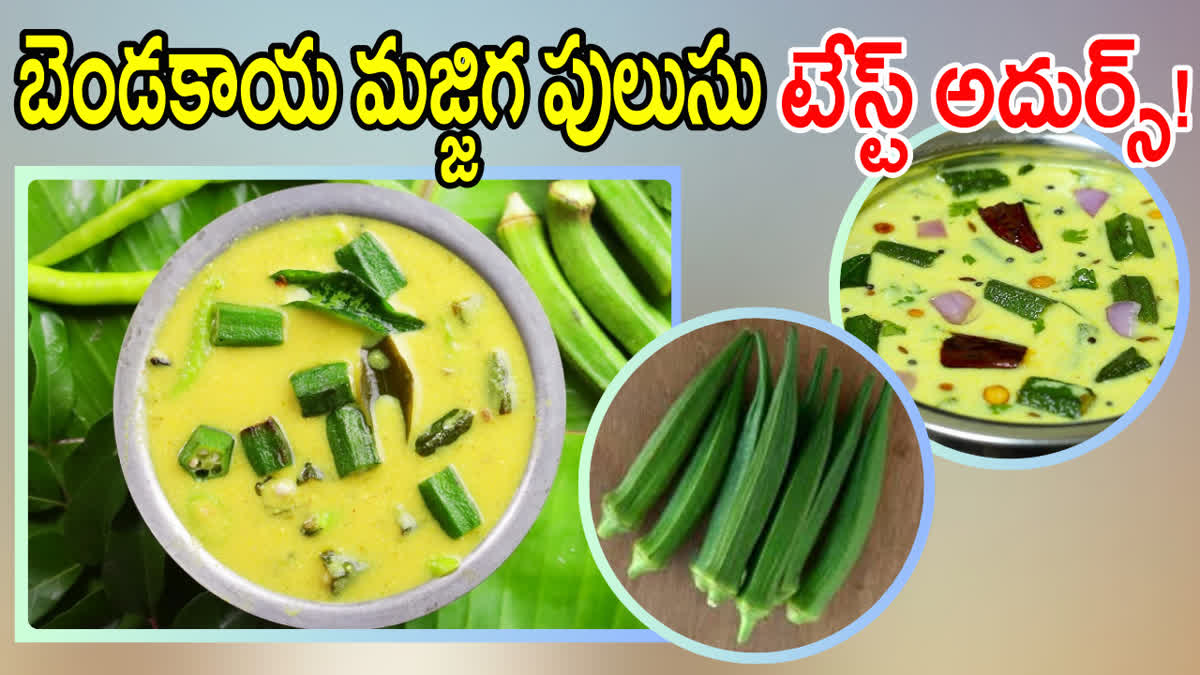 Bendakaya Majjiga Pulusu Recipe