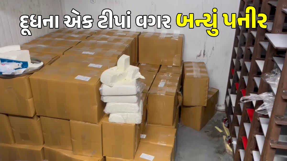 રાજકોટમાં નકલી પનીર બનાવતી ફેક્ટરી ઝડપાઈ