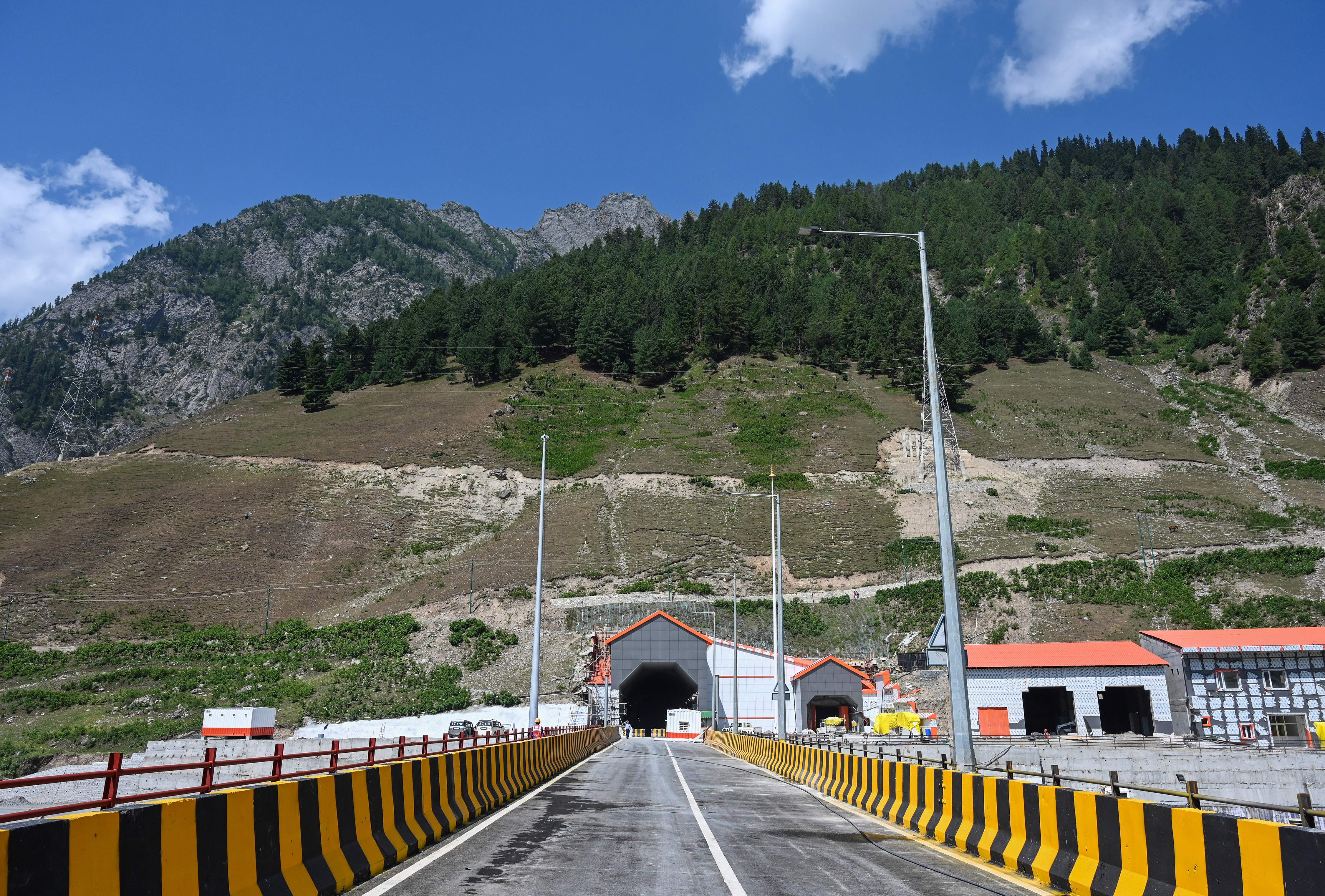 A view of Z-Morh tunnel in connecting Ladakh with Kashmir