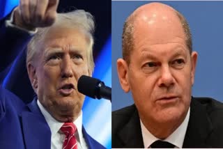 Donald Trump and Olaf Scholz