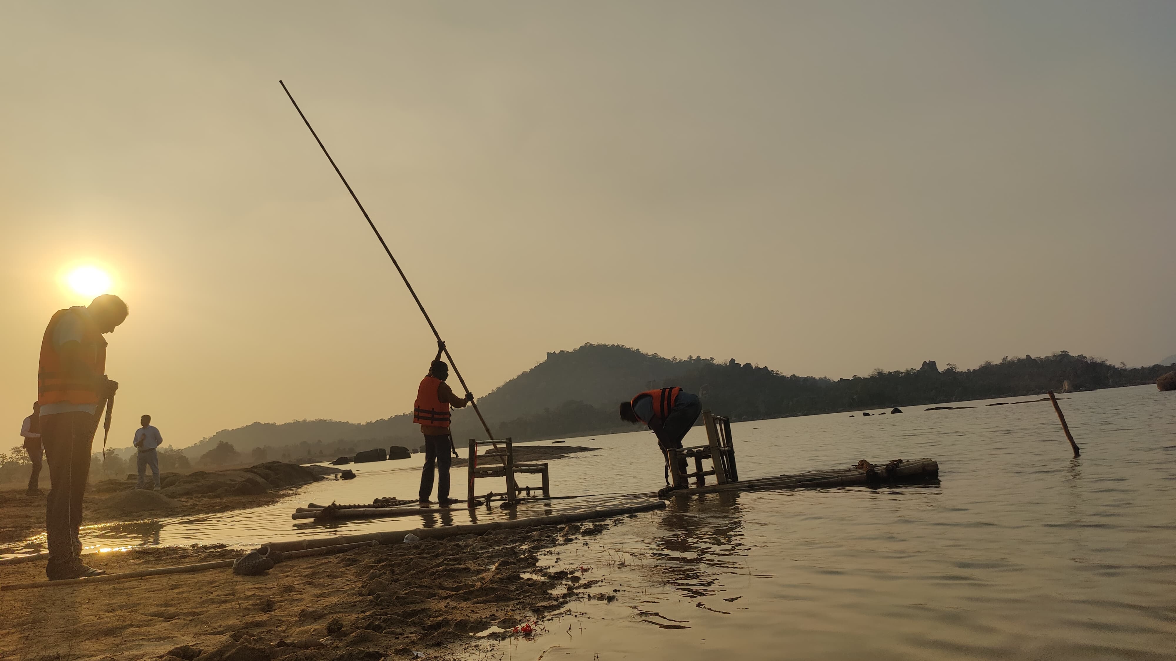 Bamboo rafting started in Khamdogdi