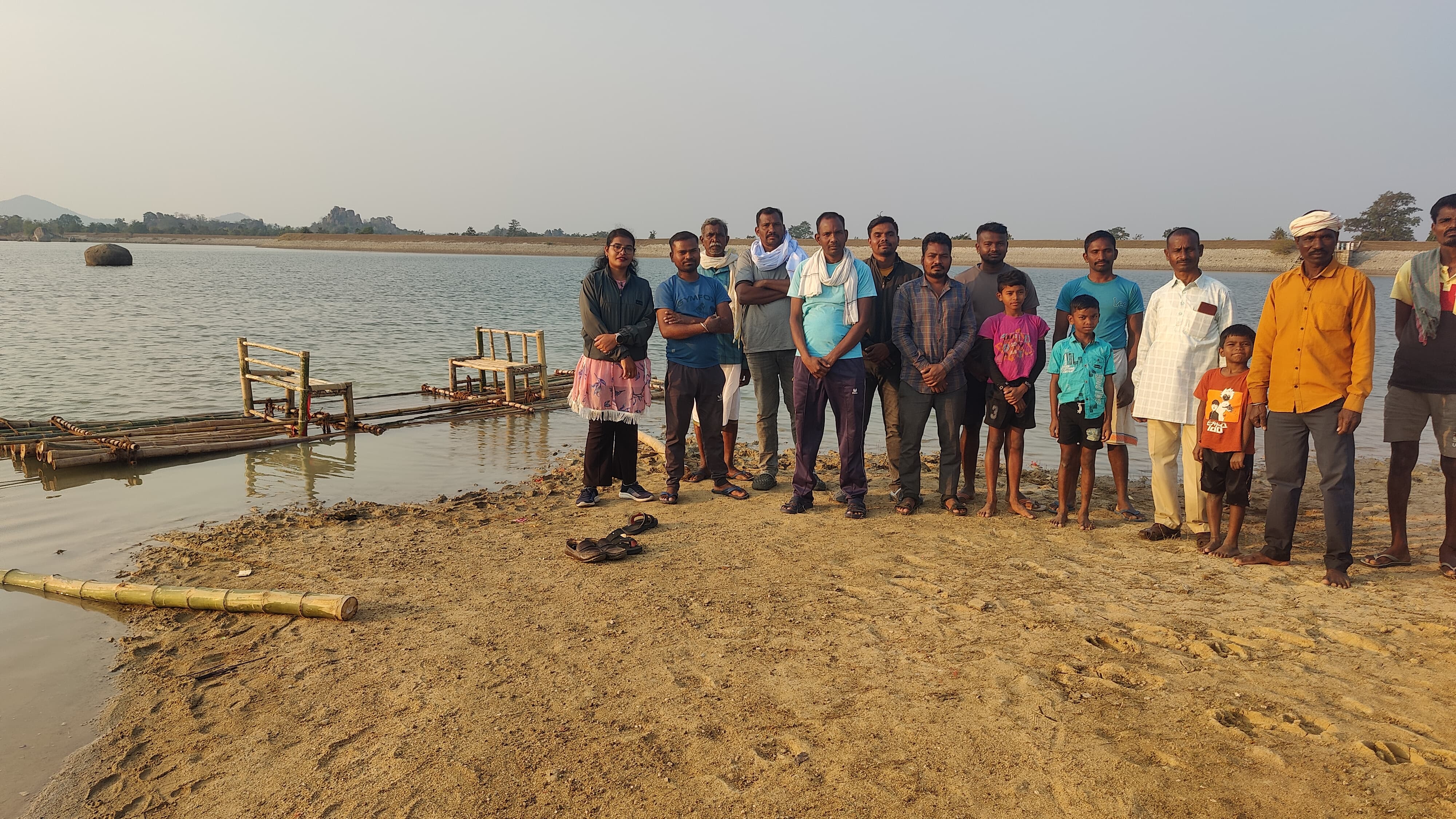 Bamboo rafting started in Khamdogdi